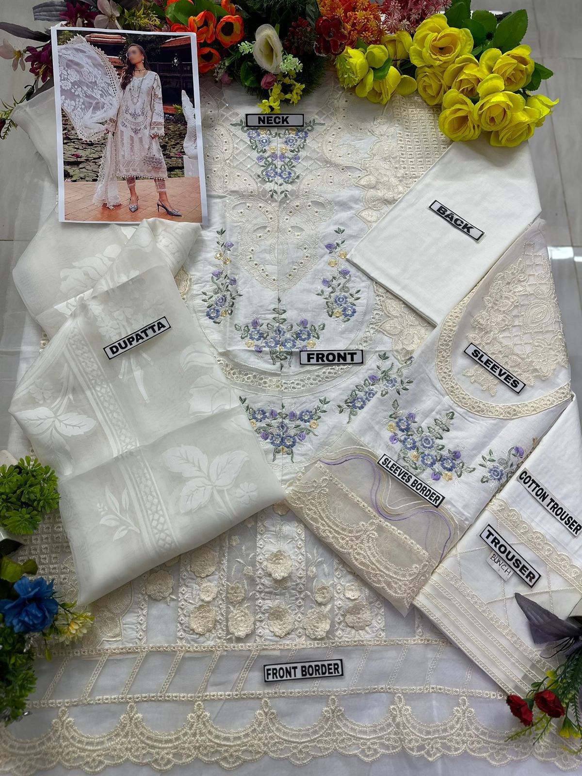 MARIA-B LAWN ORGANZA