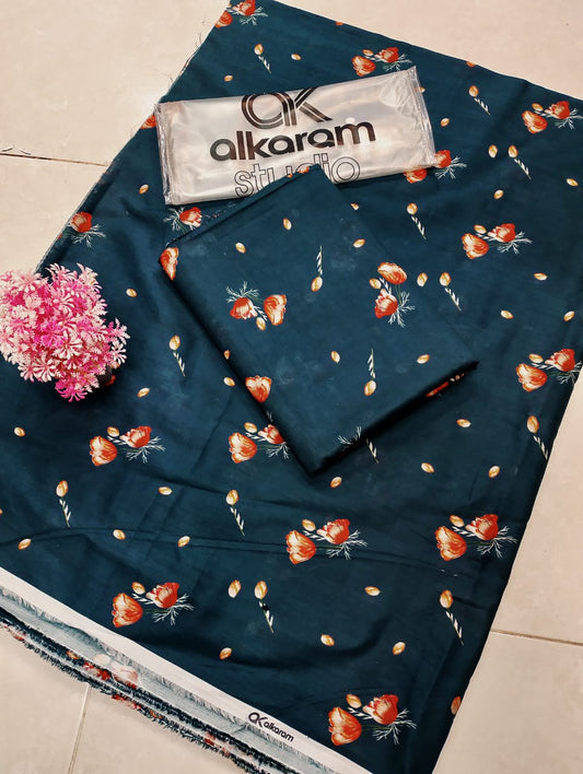 Al-Karam All Over Lawn 2 Pcs