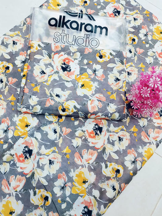 Al-Karam All Over Lawn 2 Pcs