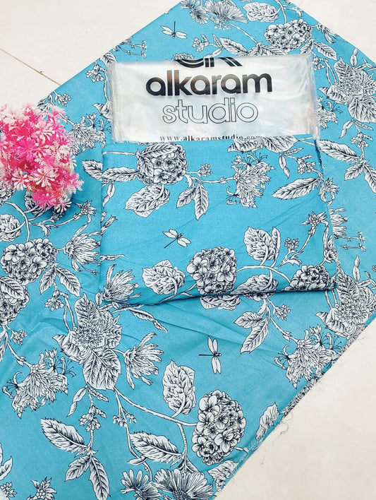 Al-Karam All Over Lawn 2 Pcs