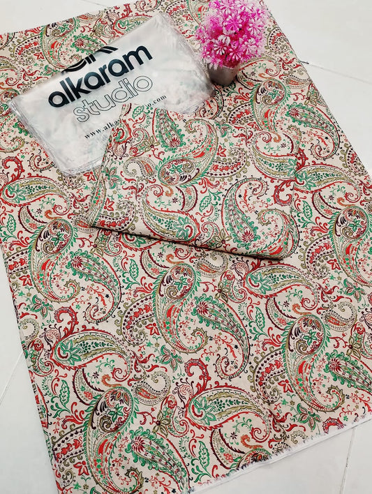 Al-Karam All Over Lawn 2 Pcs