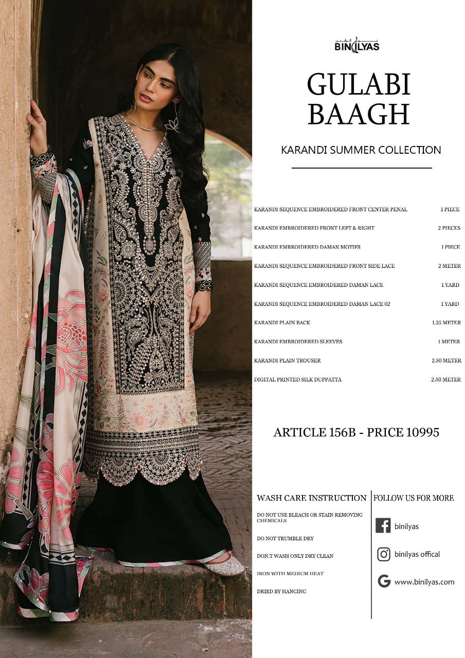 BIN ILYAS LUXURY CHIKENKARI LAWN