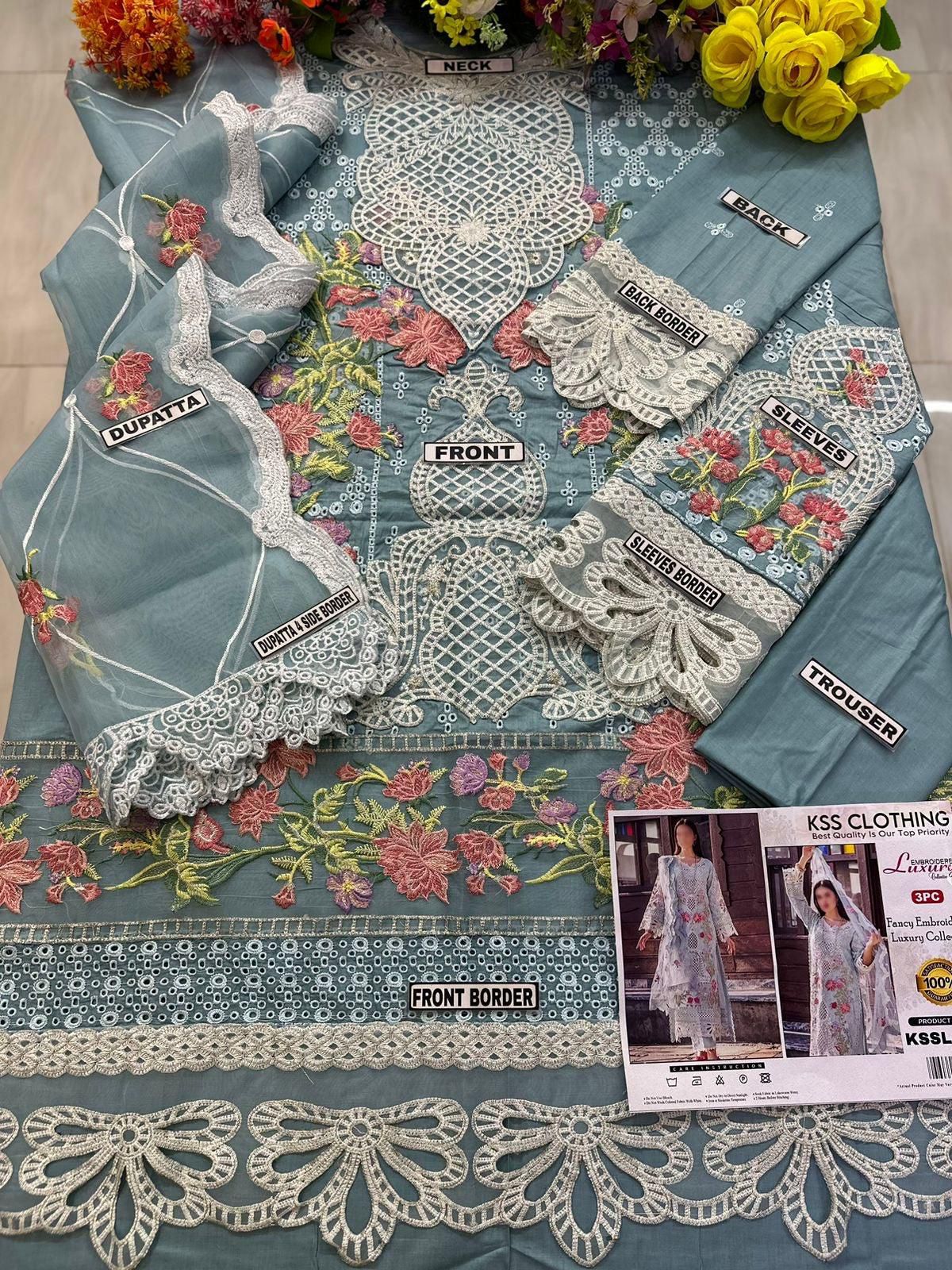 ADAN LIBAS LAWN ORGANZA