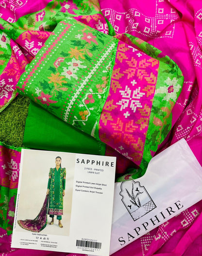 SAPPHIRE LAWN 3PC