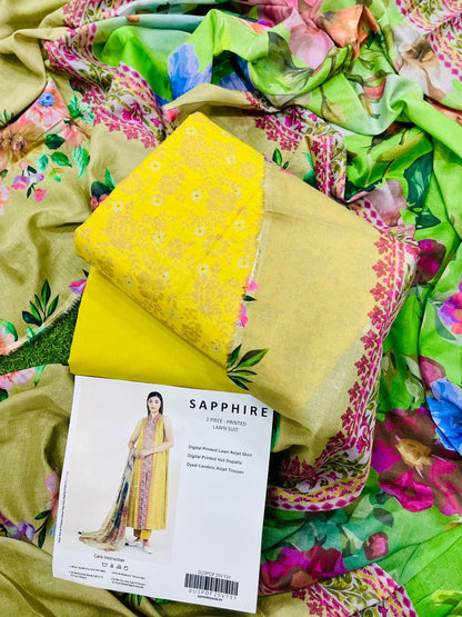 SAPPHIRE LAWN 3PC