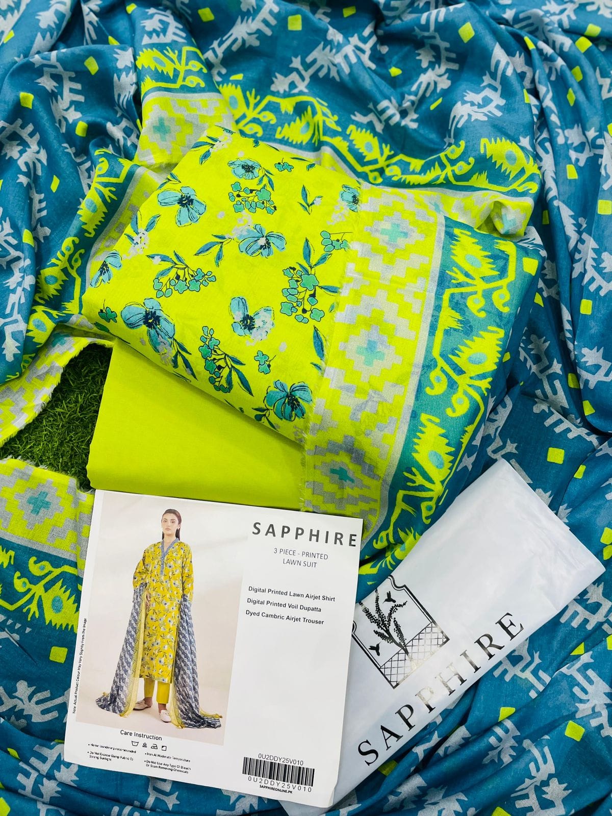 SAPPHIRE LAWN 3PC