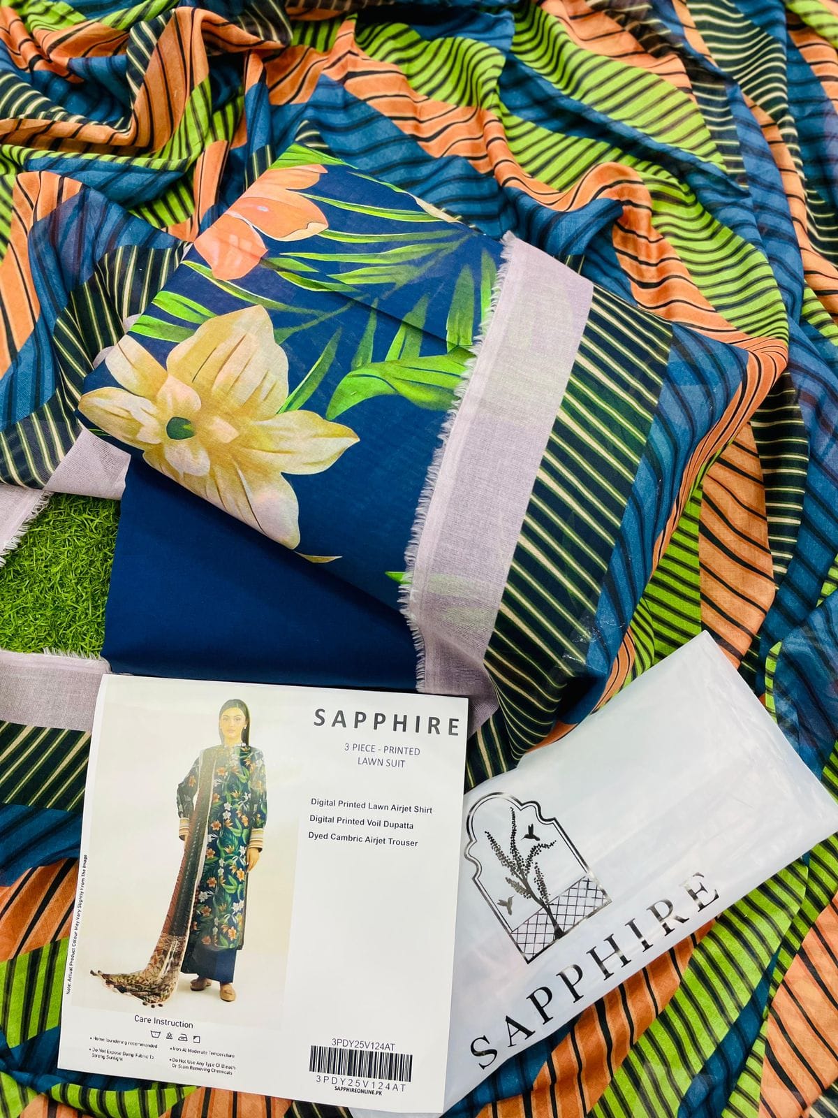 SAPPHIRE LAWN 3PC