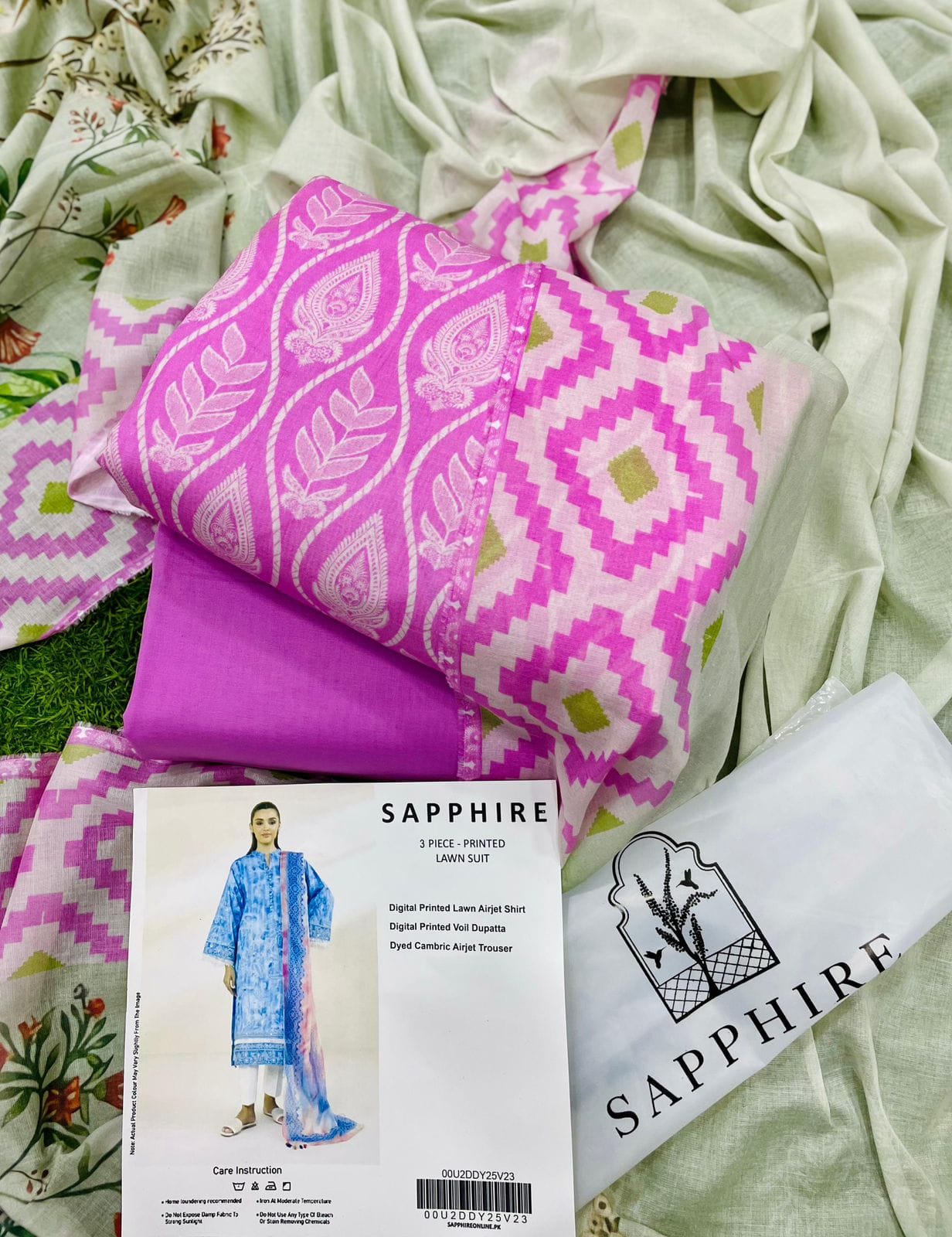 SAPPHIRE LAWN 3PC