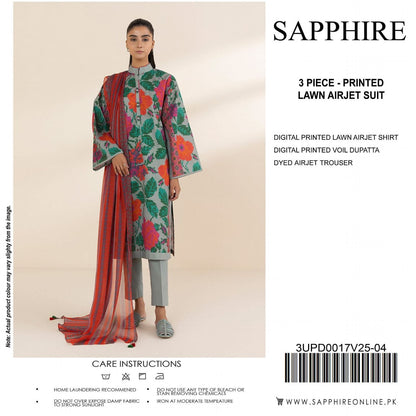 SAPPHIRE LAWN 3PC