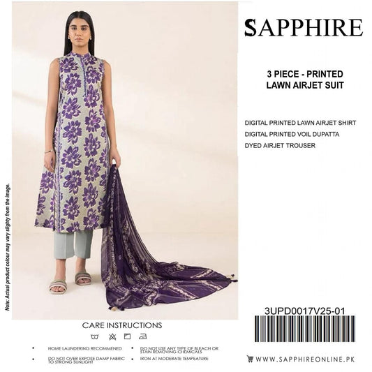 SAPPHIRE LAWN 3PC