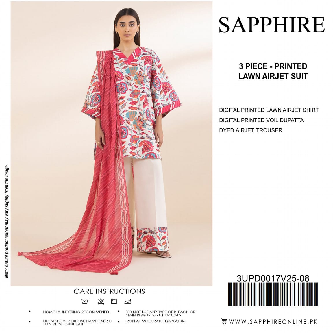 SAPPHIRE LAWN 3PC