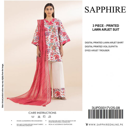 SAPPHIRE LAWN 3PC