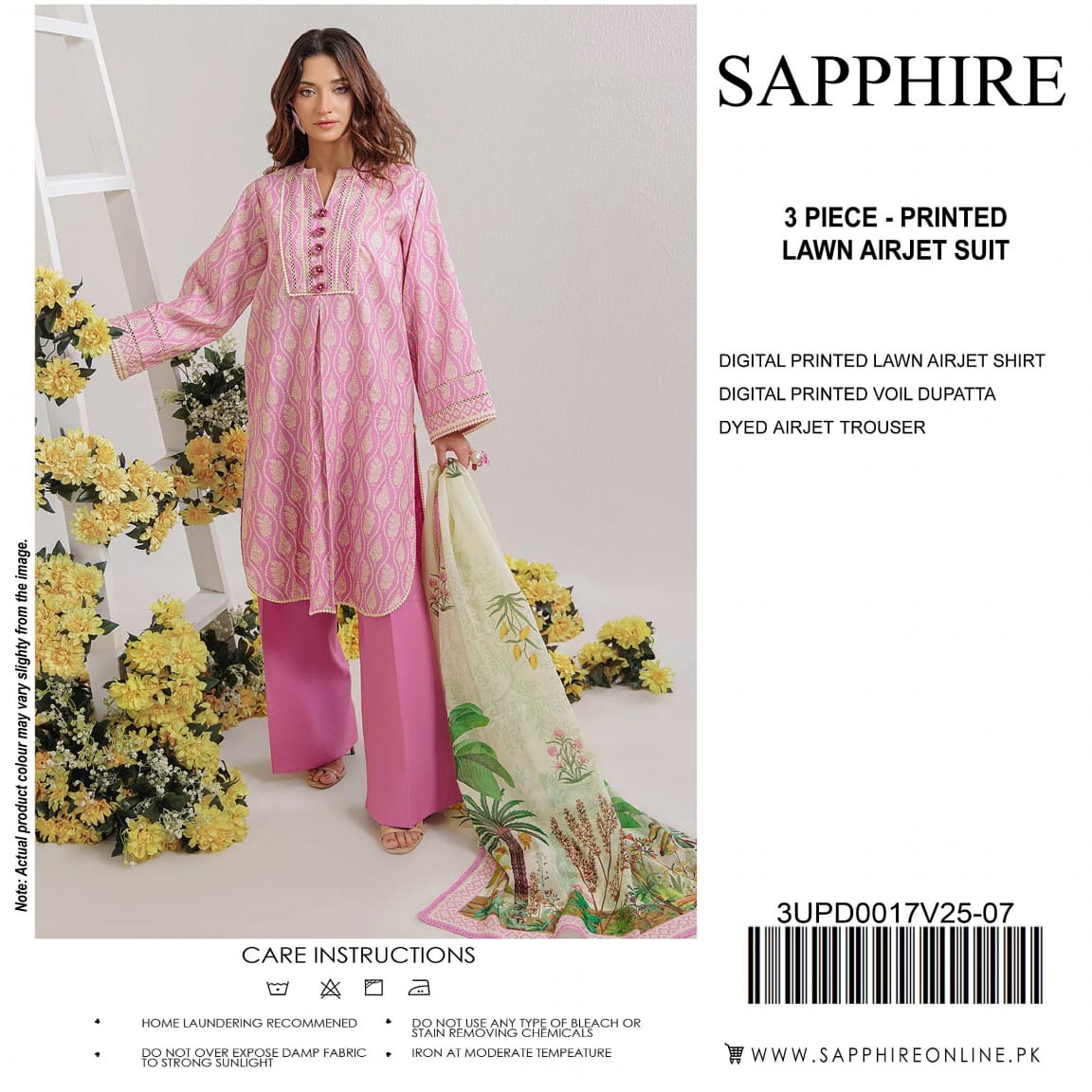 SAPPHIRE LAWN 3PC