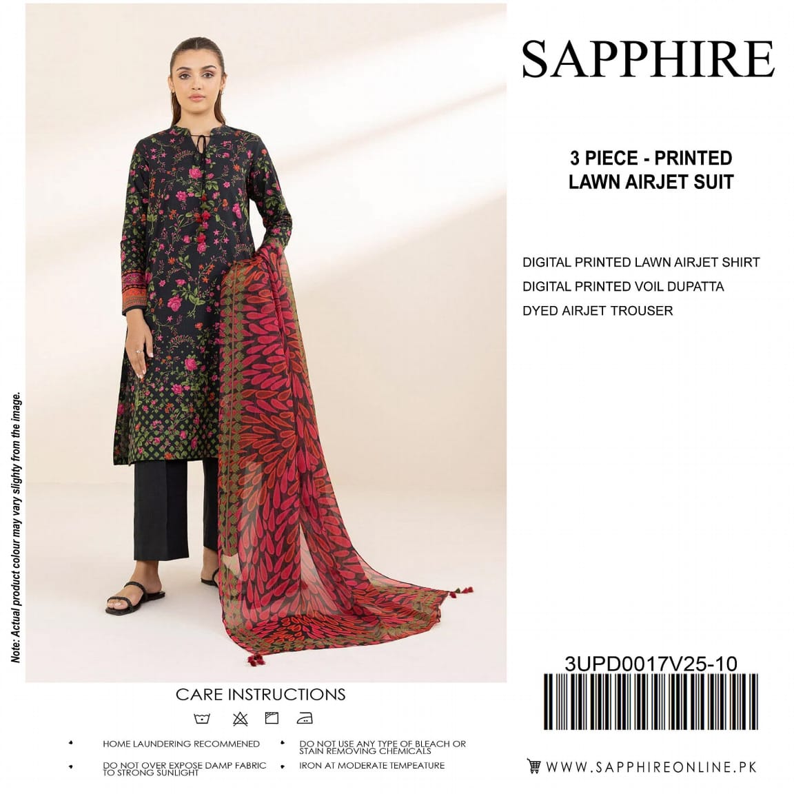 SAPPHIRE LAWN 3PC