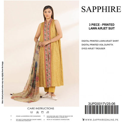 SAPPHIRE LAWN 3PC