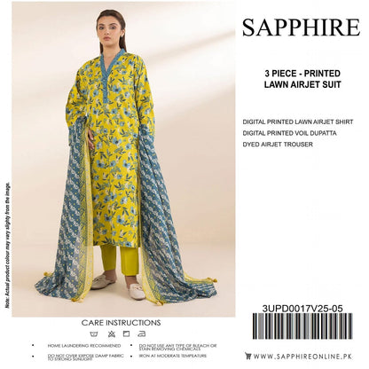 SAPPHIRE LAWN 3PC