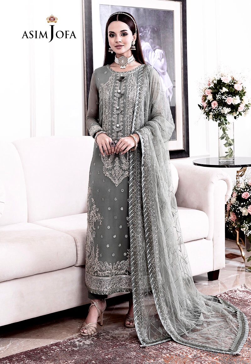 Asim Jofa Embroidered Chiffon Collection