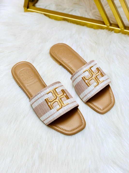 Tory Burch Embroidery Flat Slipper