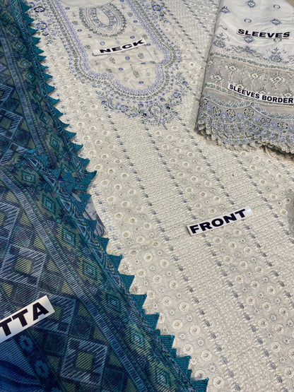 ANAYA CHIKANKARI LAWN COTTON