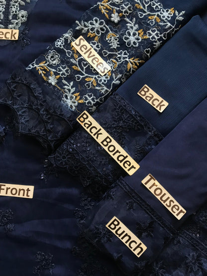 Azure Embroidered Chiffon Collection