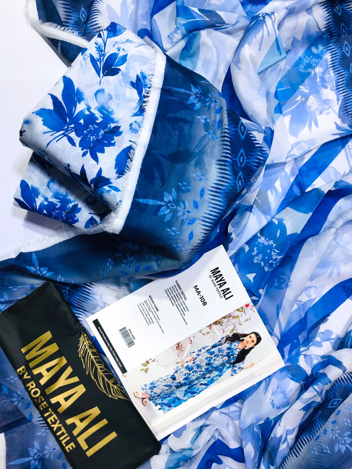 MAYA ALI Digital Printed Lawn 3 Piece