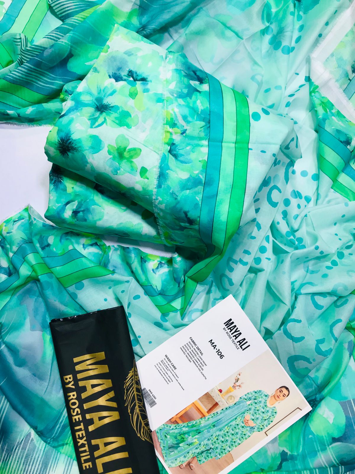 MAYA ALI Digital Printed Lawn 3 Piece