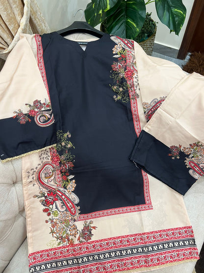 Stitched 2 Pc Co-ord Set