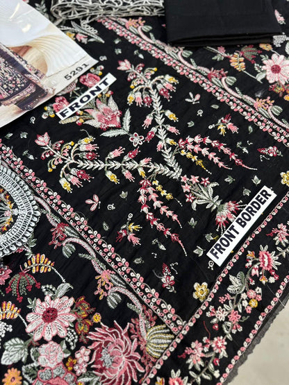 QALAMKAR LAWN COTTON NET