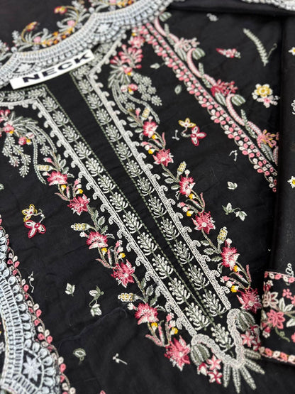 QALAMKAR LAWN COTTON NET
