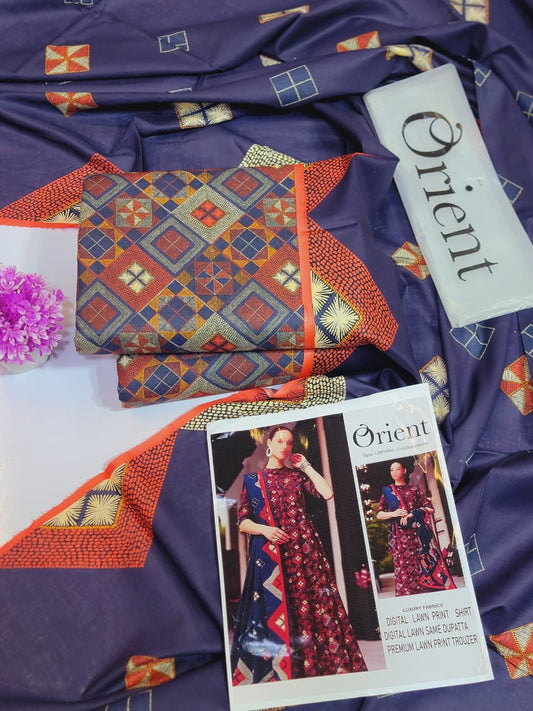 ORIENT Print DIGITAL LAWN