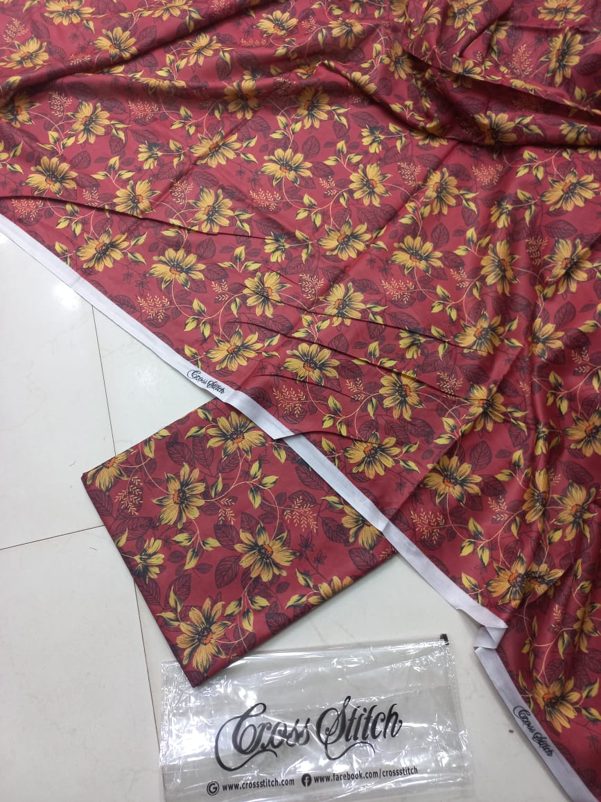 CROSS STITCH PRINTED 2 PIECE LAWN COLLECTION