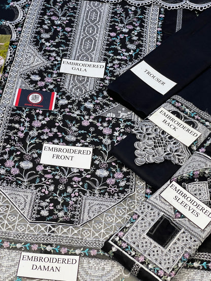 BIN ILYAS CROSS STITCH CHIKENKARI LAWN