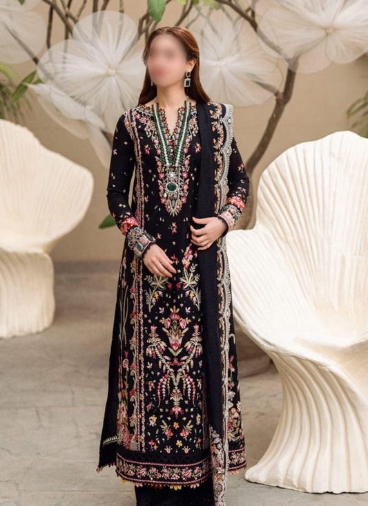 QALAMKAR LAWN COTTON NET