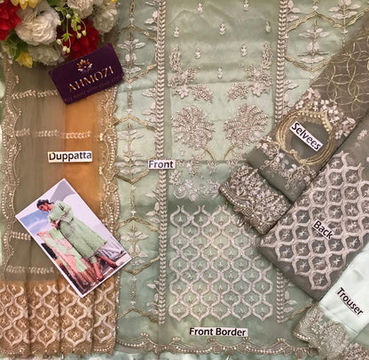 Agha Noor Organza Fancy Wedding Collection