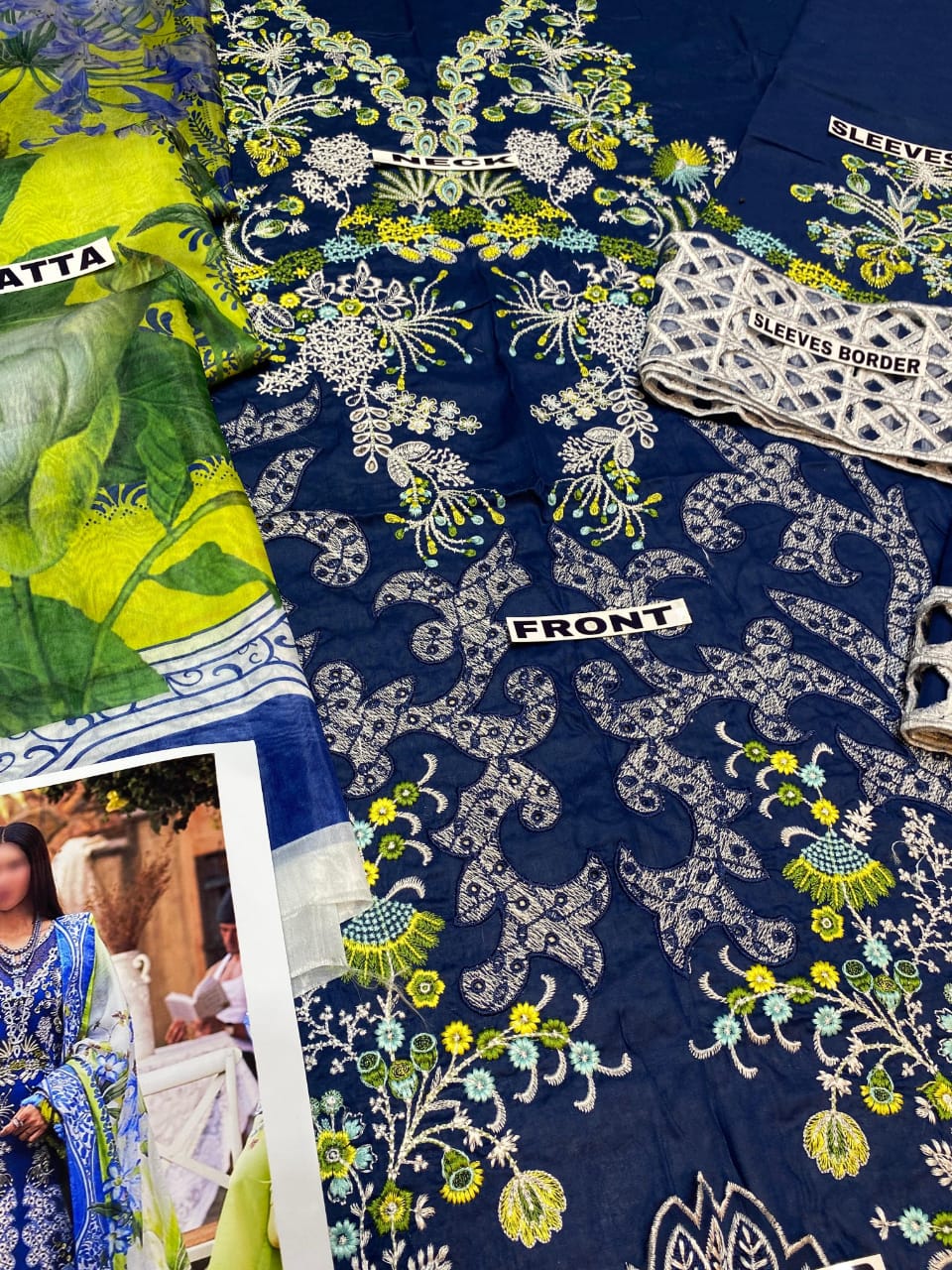 MUSHQ CHIKANKARI LAWN DIGITAL SILK