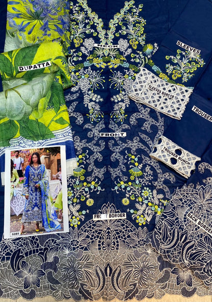 MUSHQ CHIKANKARI LAWN DIGITAL SILK