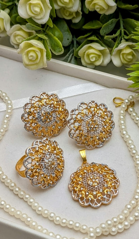Sun Flower Locket Set