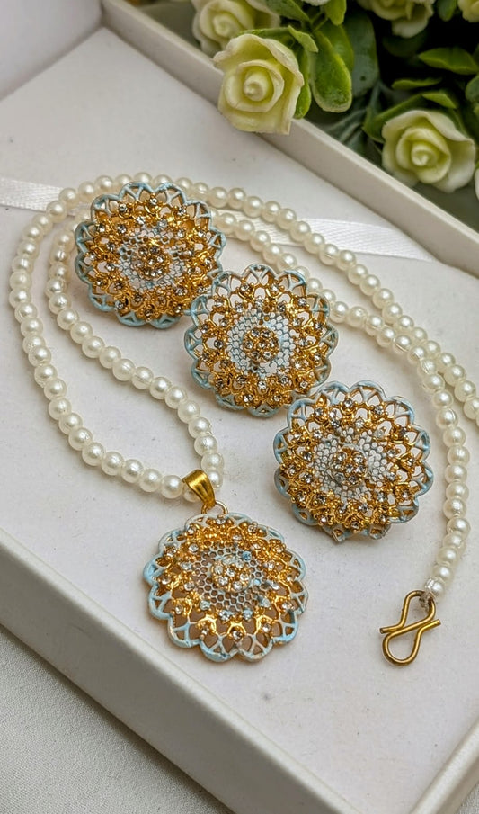 Sun Flower Locket Set