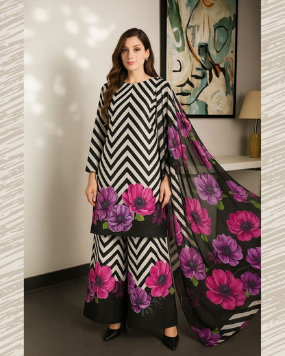 Floral Digital Printed