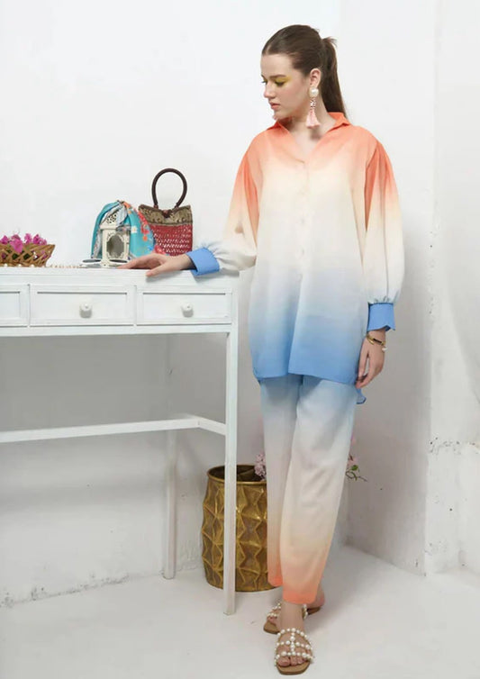 Tye Dye Digital Printed Silk Prints