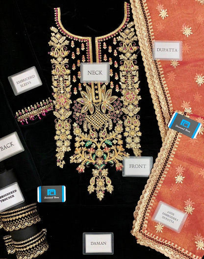KHUDA BAKSH Velvet Wedding Collection