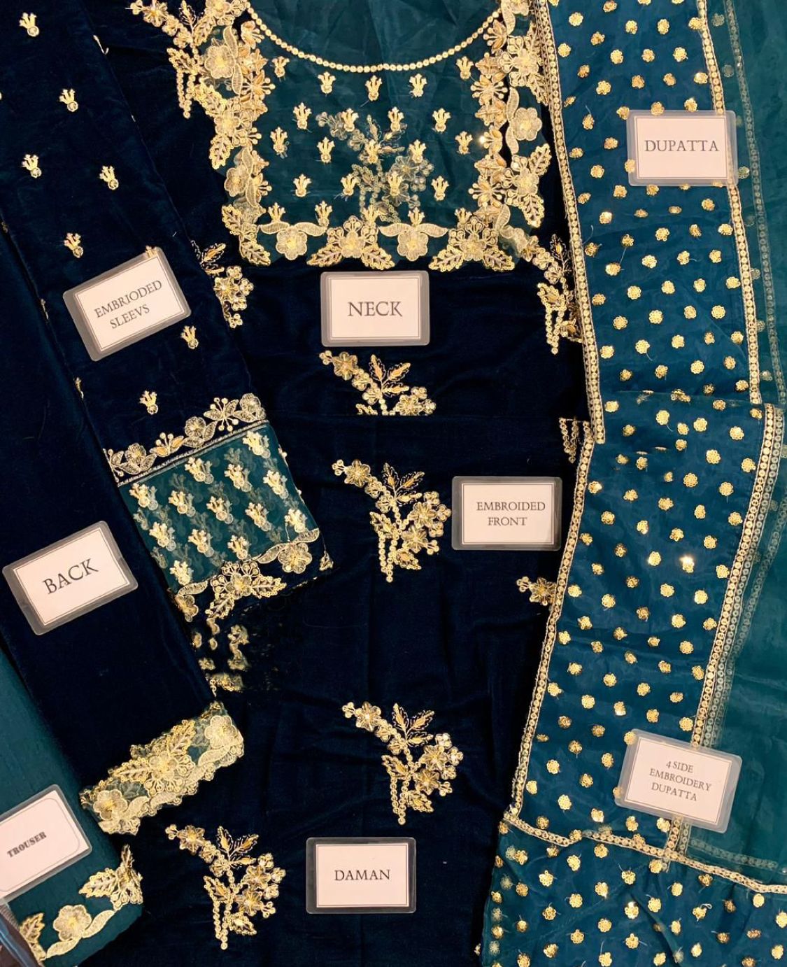 AFROZEH Velvet Embroidered Winter Collection