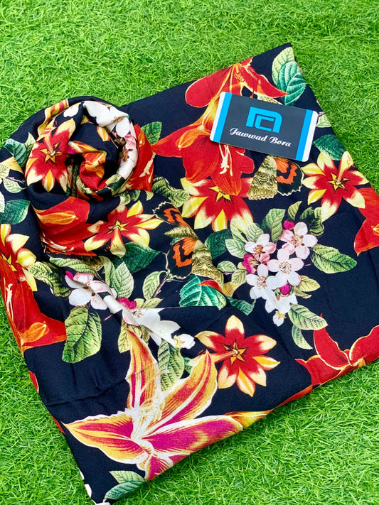 2 PCS C LINEN PRINTED
