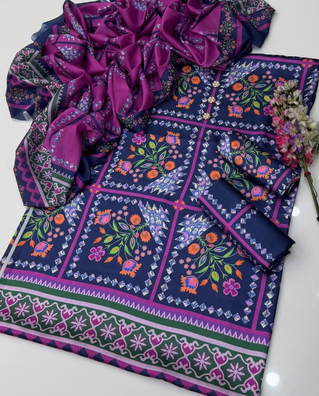Floral Digital Printed