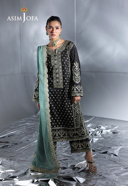 Asim Jofa EMBROIDERED CHIFFON