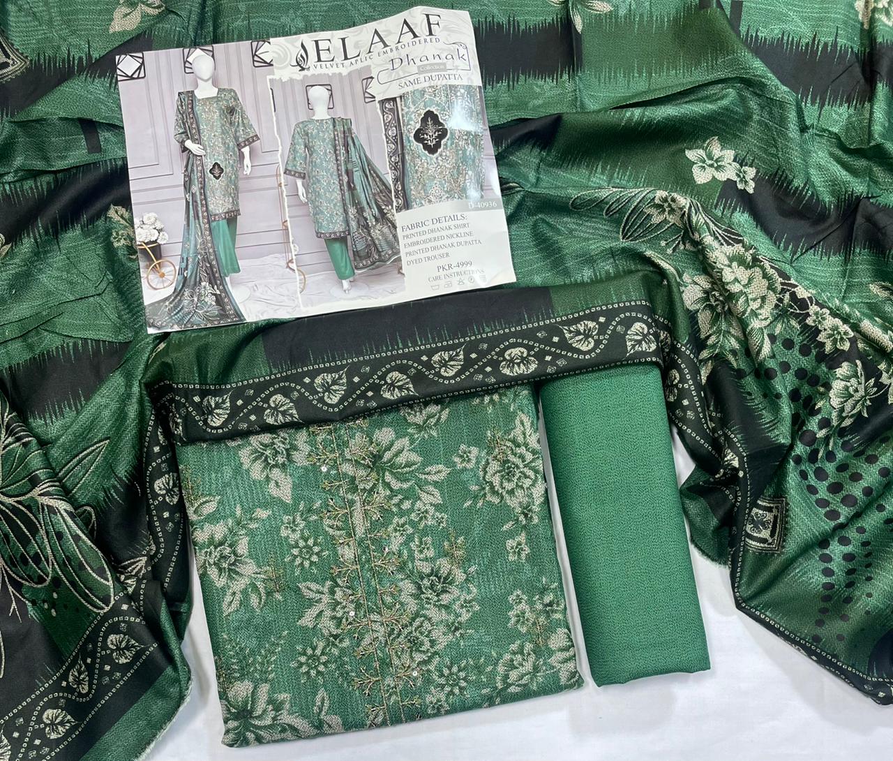 Elaf Dhanak Embroidered Collection