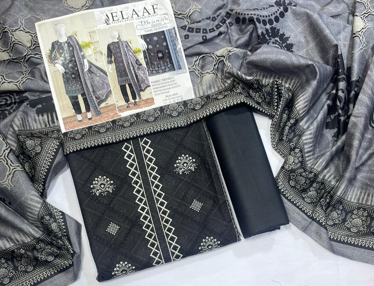 Elaf Dhanak Embroidered Collection