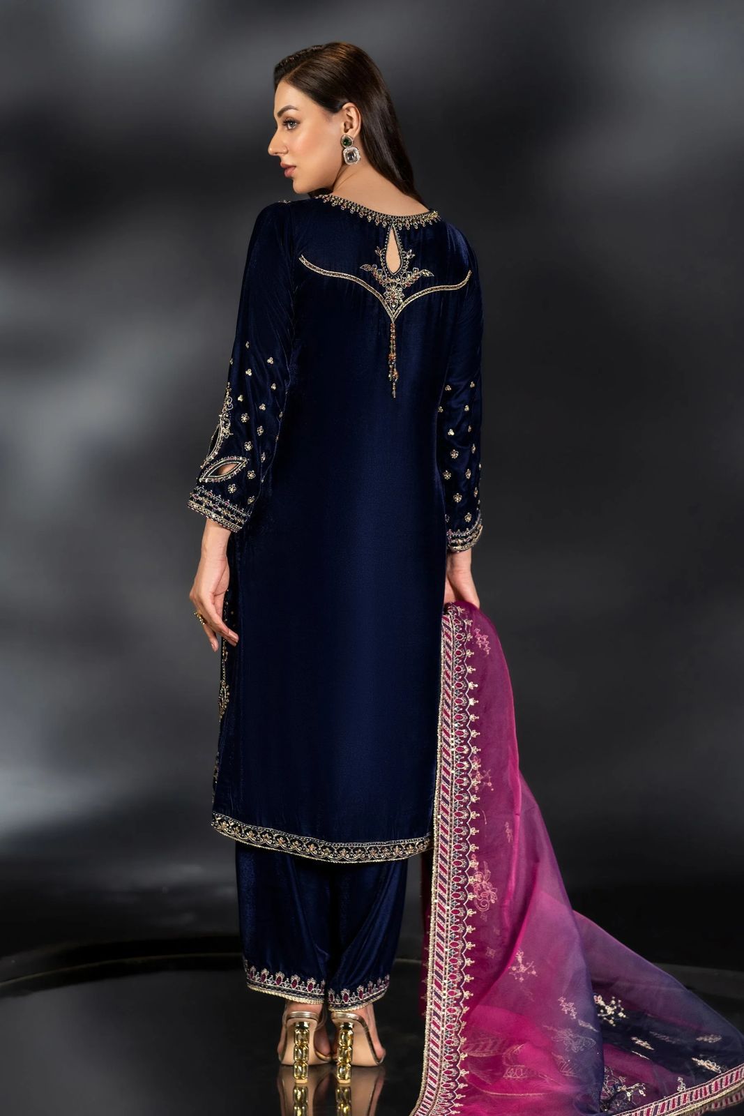 Naqashi Embroidered Velvet