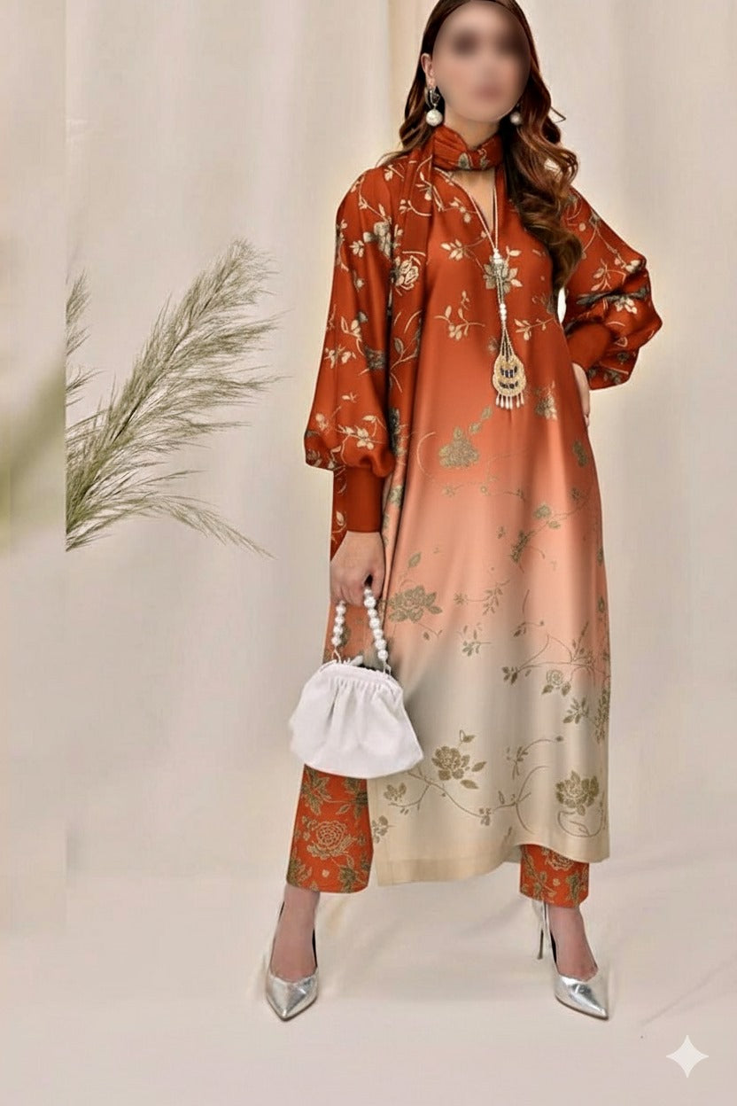 Floral Digital Printed