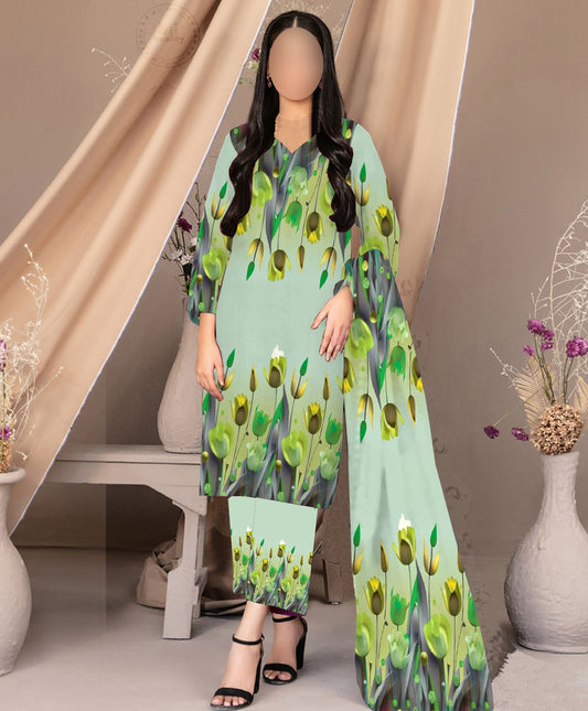 Floral Digital Printed